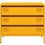 vidaXL Komoda boja senfa 68x39x58,5 cm hladno valjanog čelika | shoptok.hr
