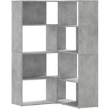 Maison Chic Kotna Knjižna omara - Knjižni regal 4-nadstropna betonsko siva 85x85x140 cm, (21726261) | Shoptok.si