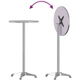 Vanjski barski stol podesive visine Ø 59 5x70/114 5 cm aluminij | shoptok.hr