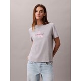 Calvin Klein Jeans Majica 'CLSSC' svijetlosiva / roza / bordo | shoptok.hr