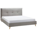 Bessagi Home Oblazinjena Postelja Camilla, Svetlo Siva, Žamet, 180x200 | Shoptok.si