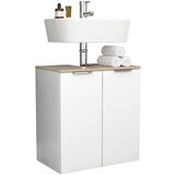 MID.YOU omarica za pod umivalnik donali, bela, barva hrasta | Shoptok.si