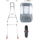 Kolica s tačkama 90 L 150 kg Pocinčani čelik i plastika | shoptok.hr