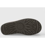 Ugg Čizme za snijeg od brušene kože Classic Mini Platform boja: siva, 1134991 | shoptok.hr