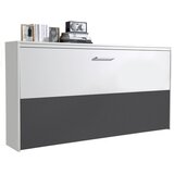 MID.YOU Postelja V Omari Albero, Bela, Temno Siva, 90x200 | Shoptok.si