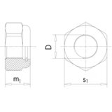 CNC Kitchen Locknuts (DIN 985), Stainless Steel A2, M2,5 (50 pcs) | Eponuda.com
