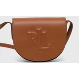 Polo Ralph Lauren Usnjena torbica bež barva, 431950130