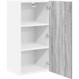 vidaXL Viseča omarica z vrati Riga Siva Sonoma in bela 40 x 31 x 80 cm | Shoptok.si