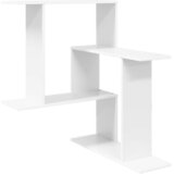 vidaXL Stenska polica Bela 67 x 67 x 87 cm Inženirski les, (5000307417) | Shoptok.si