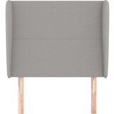  Vzglavje z ušesi svetlo sivo 93x23x118/128 cm blago, (20792629) | Shoptok.si