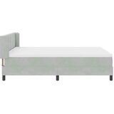  s opruga kutije Svijetlo siva 190 x 140 cm Baršun | shoptok.hr