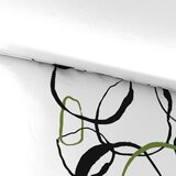 Esposa obojestranska posteljnina 140/200 cm saten zelena, črna | Shoptok.si