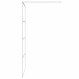 Pregrada za tuš bijela 100 x 195 cm s prozirnim staklom ESG | shoptok.hr