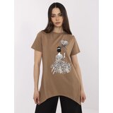 Calimera Blouse-CLM-BZ-1702.89-light brown | Shoptok.si