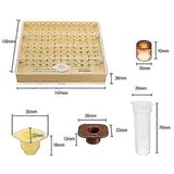 INORCO Komplet ebelarske skodelice 100 skodelic za celice Set orodja za ebele Sistem za vzrejo kraljice Bee Complete Catcher Cage Apicul, (21982169) | Shoptok.si