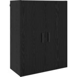 vidaXL Stenska omara Črni hrast 69,5 x 34 x 90 cm Konstruiran les | Shoptok.si