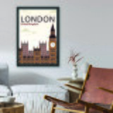 Wallity Uramljena slika London 3, 55x75 cm | Eponuda.ba