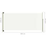  Uvlačiva bočna tenda za terasu 140 x 300 cm krem | shoptok.hr