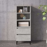  Visoka komoda boja betona 40 x 36 x 110 cm konstruirano drvo Cijene