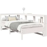  Krevet s regalom za knjige bez madraca bijeli 75x190cm borovina | shoptok.hr