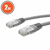UTP PATCH Cat.5e LAN kabel 2m siv