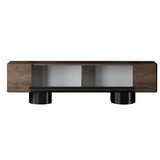 Hanah home tv polica bohem walnut black | Eponuda.com