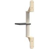  Zidna penjalica za mačke sa stupom za grebanje tamnosivo 85,5cm | shoptok.hr