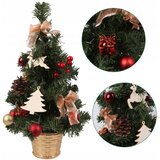 Molarem Home Umjetno božićno drvce u posudi - 40 cm s crvenim i zlatnim dekoracijama | shoptok.hr