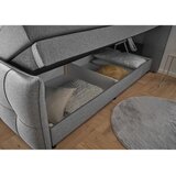 MID.YOU POSTELJA BOXSPRING 160 cm x 200 cm , tekstil, leseni material temno siva | Shoptok.si