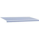 vidaXL Skrovita tenda with Plava i bijela 6 x 3 m Platno i metal | shoptok.hr