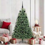vidaXL Umetno Zložljivo Božično Drevo Zelena 150 cm PVC in kovina | Shoptok.si
