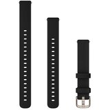 Garmin remen za Lily 2, 14 mm, silikon crne boje, krem-zlatni metalni dijelovi | shoptok.hr