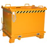 eurokraft pro Zabojnik s preklopnim dnom SB, prostornina 1 m³, nosilnost 2000 kg, rumeno oranžne barve | Shoptok.si