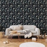  Tapeta - Fragrant flowers and herbs - blue 49x1000 | shoptok.hr