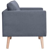  Set dvosjeda i trosjeda od tkanine tamnosivi | shoptok.hr