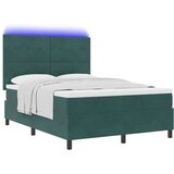  LED Box Spring Krevet Tamnozelena 160 x 200 cm tkanina | shoptok.hr