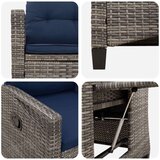  Ležeči vrtni stol 56 x 60 x 112 cm jeklo, (5000285780) | Shoptok.si