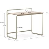 Kave Home Dječji radni stol s pločom stola u dekoru jasena 45x82 cm Tinn – | shoptok.hr
