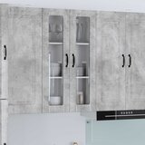  Zidni stakleni ormarić LUCCA Betonska siva 60 x 31 x 100 cm | Eponuda.com