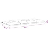  Jastučići za klupe VIANEN 2 kom. 100% poliester Crna - Crna 140 x 60 x 12 cm | shoptok.hr