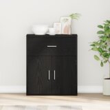 vidaXL Ormarić / Komoda Crni hrast 60 x 31 x 70 cm Konstruirano drvo | shoptok.hr