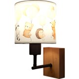 Brilagi Zidna lampa BOBO WOOD 1xE27/25W/230V hrast/crna/bela/životinjice | Eponuda.com