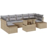  Garnitura za vrt Set od 8 Bež Polietilenski ratan | shoptok.hr