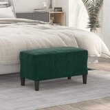  Klupa tamnozelena 70 x 35 x 41 cm baršunasta | shoptok.hr