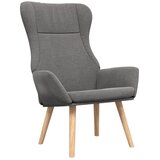  Stolica za opuštanje s tabureom od tkanine svjetlosiva | shoptok.hr