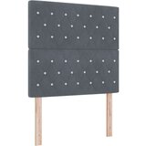  temno siva postelja 90x190 cm žamet | Shoptok.si