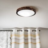  plafonsko svetlo oak smoky slim 1xE27/15W/230V prečnik 27 cm hrast/tamno braon | Eponuda.com