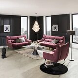 XORA FOTELJ, vinsko rdeča tekstil | Shoptok.si