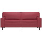  Dvosjed od tkanine crvena boja vina 140 cm umjetne kože | shoptok.hr