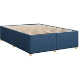 vidaXL Krevet s oprugama i madracem plavi 140 x 190 cm od tkanine | shoptok.hr